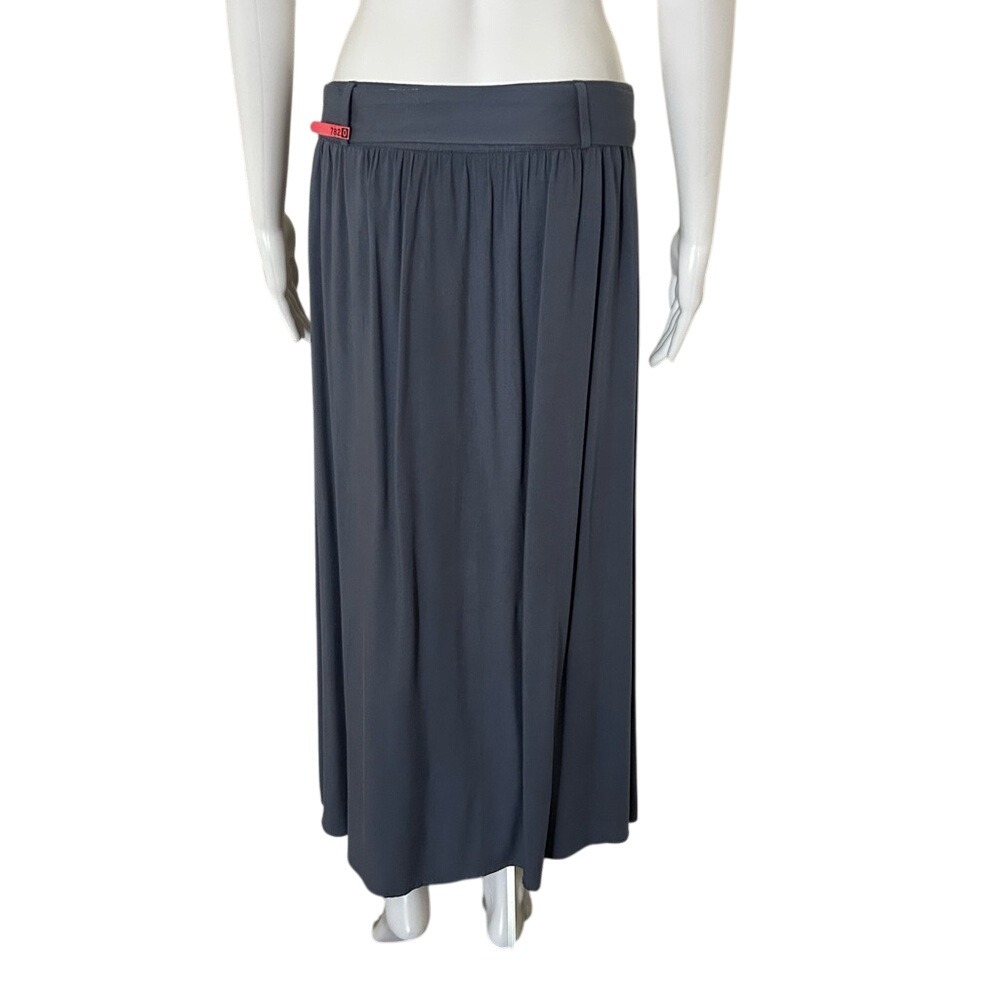 Final Touch Blue Lightweight Button Front Long A-… - image 2